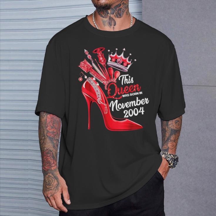 T-Shirt 'Cette Reine Est Née En Novembre 2003' - Cadeau Anniversaire Pour Femme - Look Chic Et Affirmé - 2
