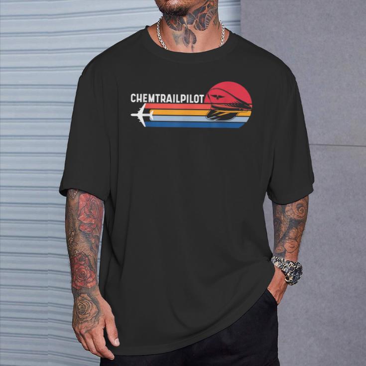 Chemtrails Uniform Chemtrailpilot Chemtrail Defense T-Shirt Geschenke für Ihn