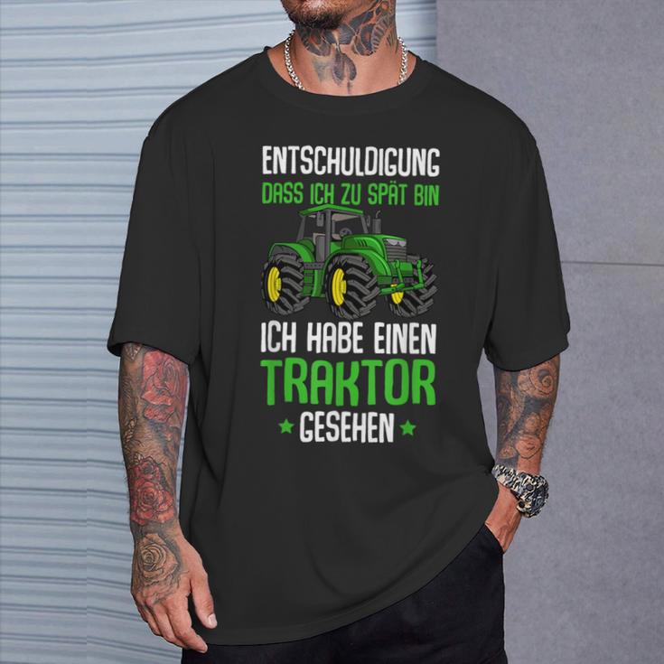 Children's Entschuldigung Das Ich Zu Late Tractor T-Shirt Geschenke für Ihn