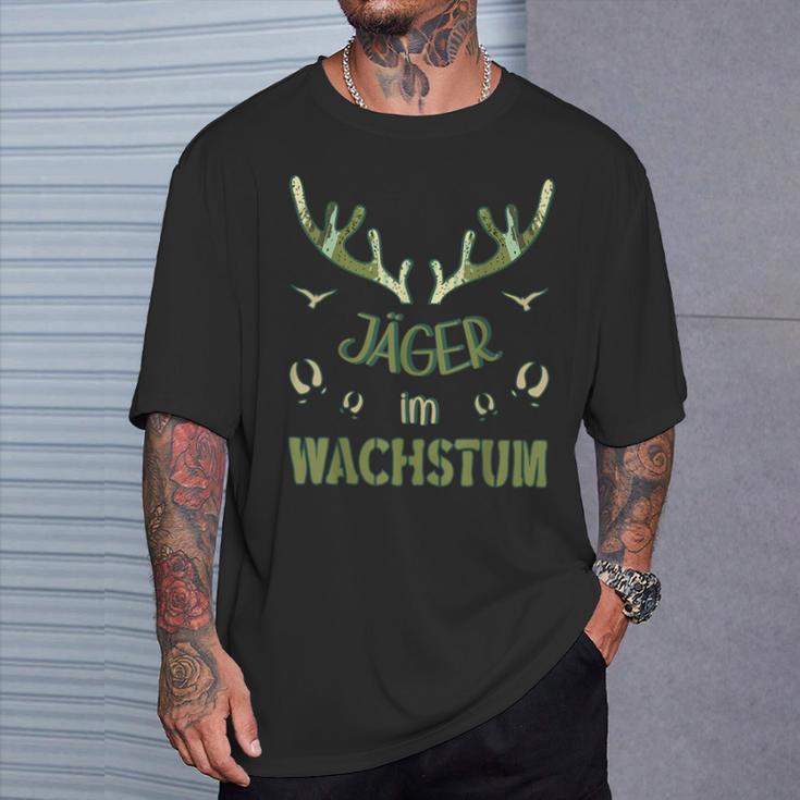 Children's Jäger Im Wachstum Papas Jagdkamerad Jägersohn T-Shirt Geschenke für Ihn