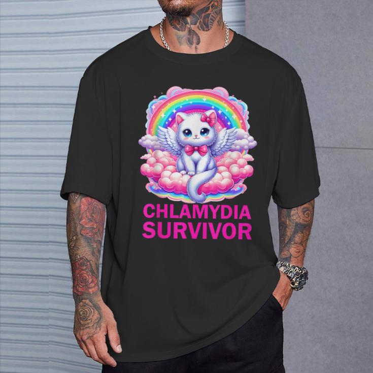 Chlamydia Survivor Chlamydien Std T-Shirt Geschenke für Ihn