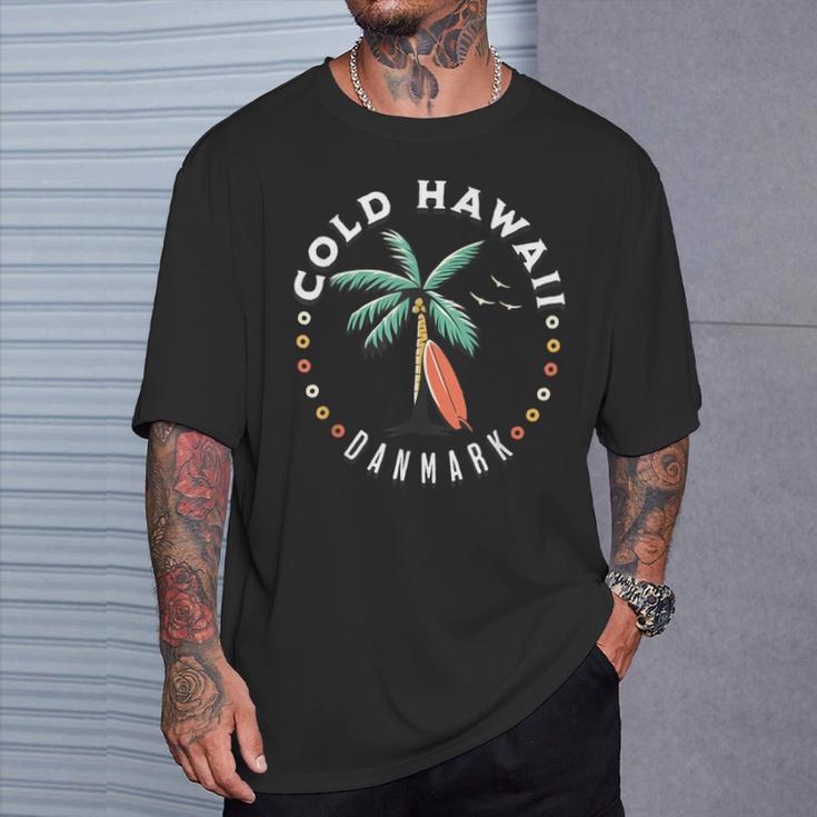 Cold Hawaiian Retro Surfer Denmark T-Shirt Geschenke für Ihn