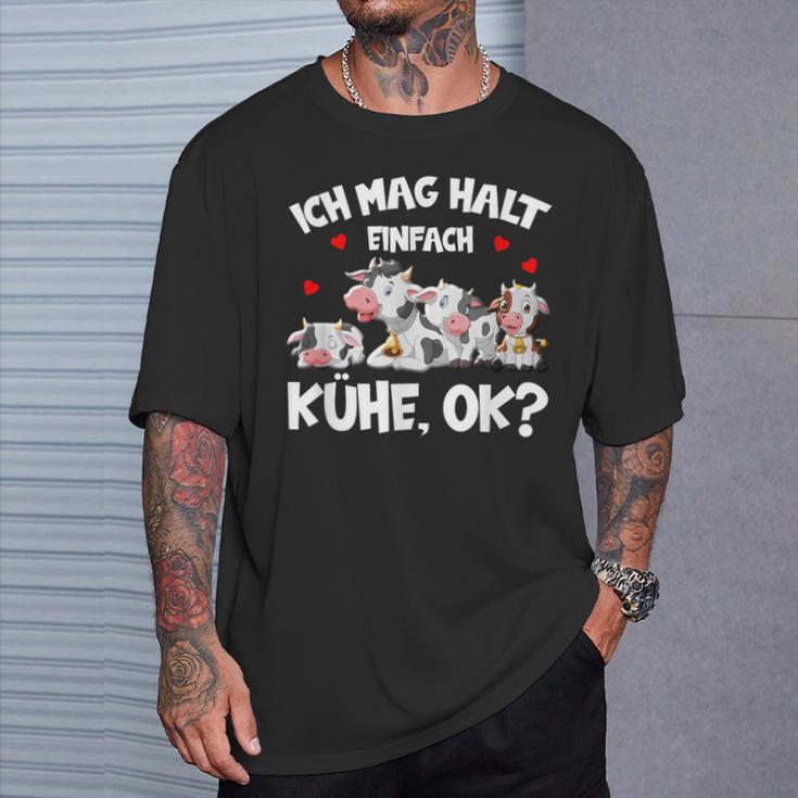 Cow Ich Mag Halt Einfach Cows Ok Bauer Cow T-Shirt Geschenke für Ihn