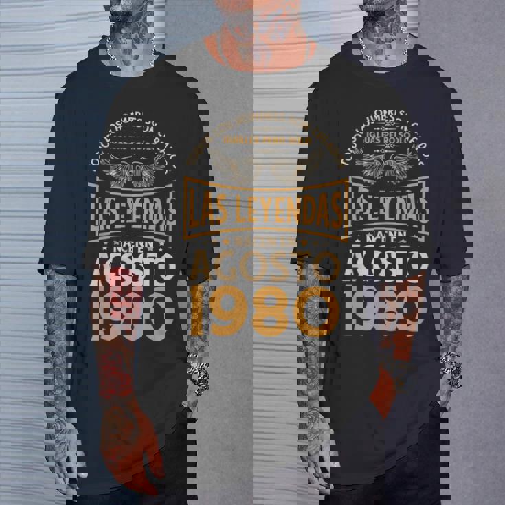 Cumpleaños Hombre Regalos Las Leyendas Agosto 1980 Camiseta unisex Regalos para él