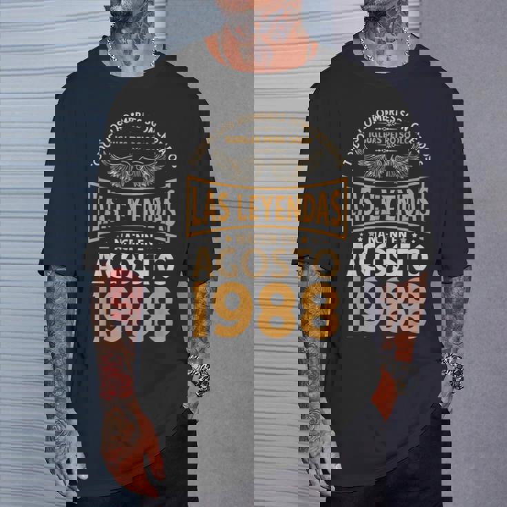 Cumpleaños Hombre Regalos Las Leyendas Agosto 1988 Camiseta unisex Regalos para él