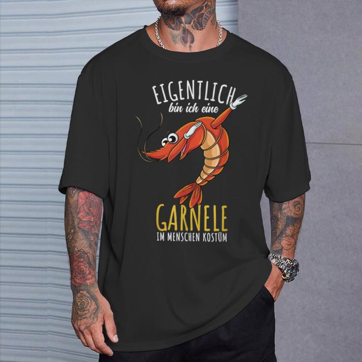 Dabbing Garnelen Kostüm Meerestier Garnele T-Shirt Geschenke für Ihn