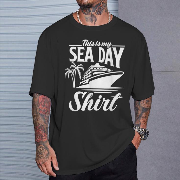 Das Ist Mein Seetag Mit Kreuzfahrtschiff Palmen T-Shirt Geschenke für Ihn