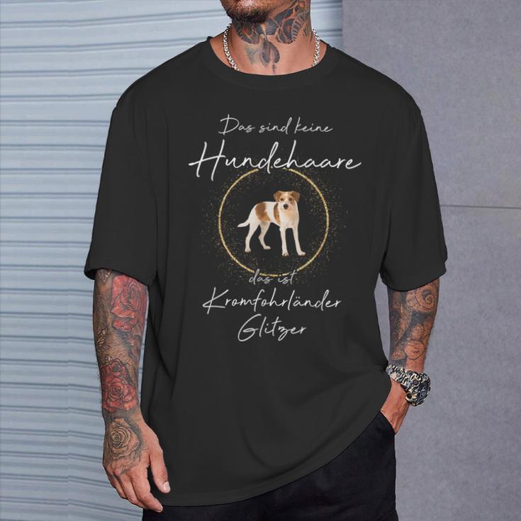 Das Sind Keine Hundehaare Das Ist Kromfohrländer Glitter T-Shirt Geschenke für Ihn