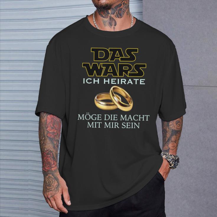 Das Wars Junggesellenabschied Jga Bachelor Man T-Shirt Geschenke für Ihn