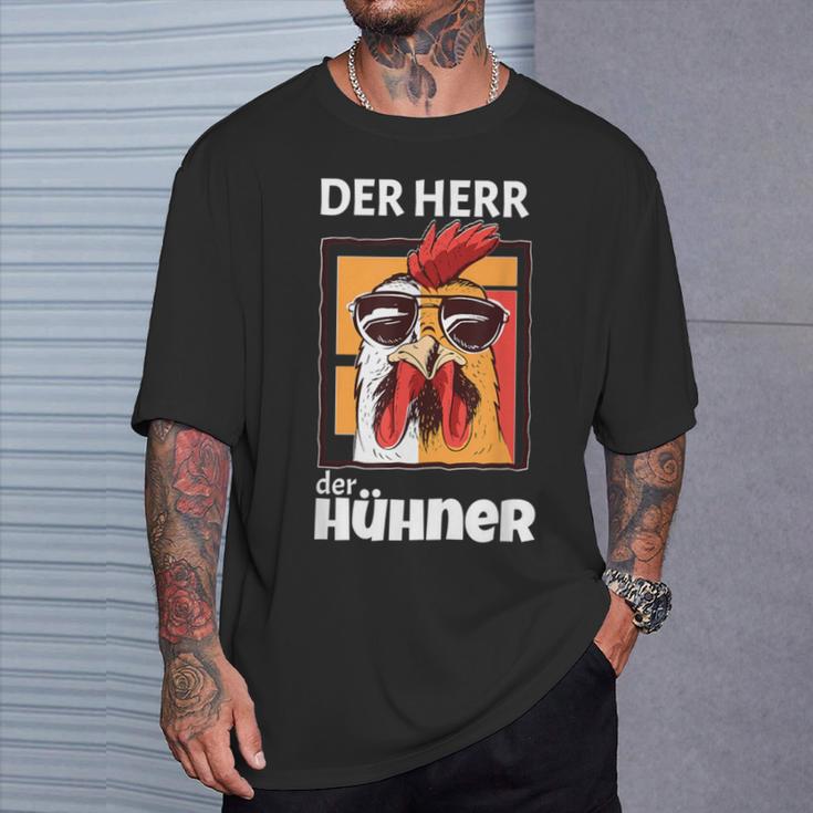 Der Herr Der Hühner Landwirt Bauer T-Shirt Geschenke für Ihn