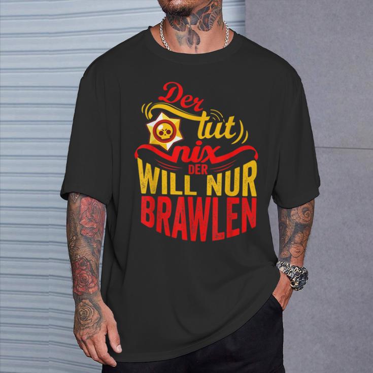 Der Tut Nix Der Will Nur Brawlen Spielenideo Games T-Shirt Geschenke für Ihn