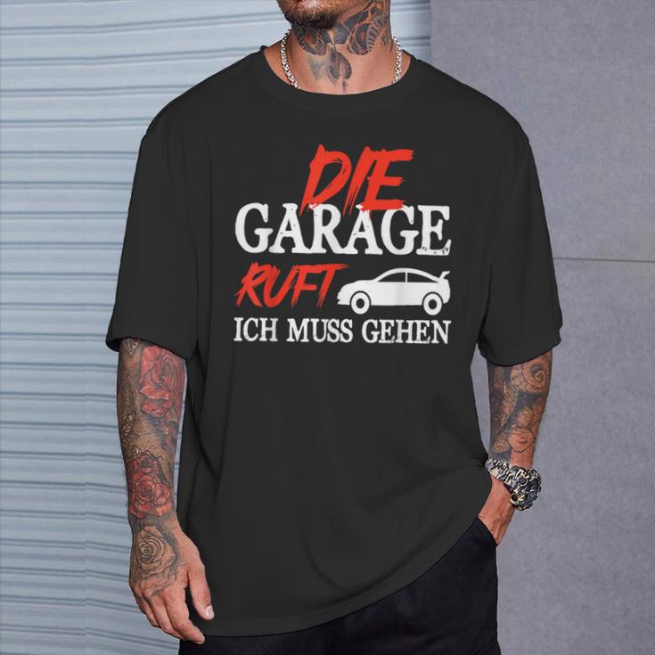 Die Garage Ruft Mechanik Kfz Humour Mechanic T-Shirt Geschenke für Ihn