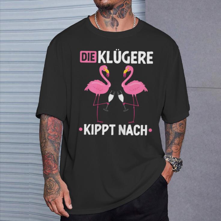 Die Klügere Kippt Nach Malle Mädels Saufen Jga Prosecco Sekt T-Shirt Geschenke für Ihn