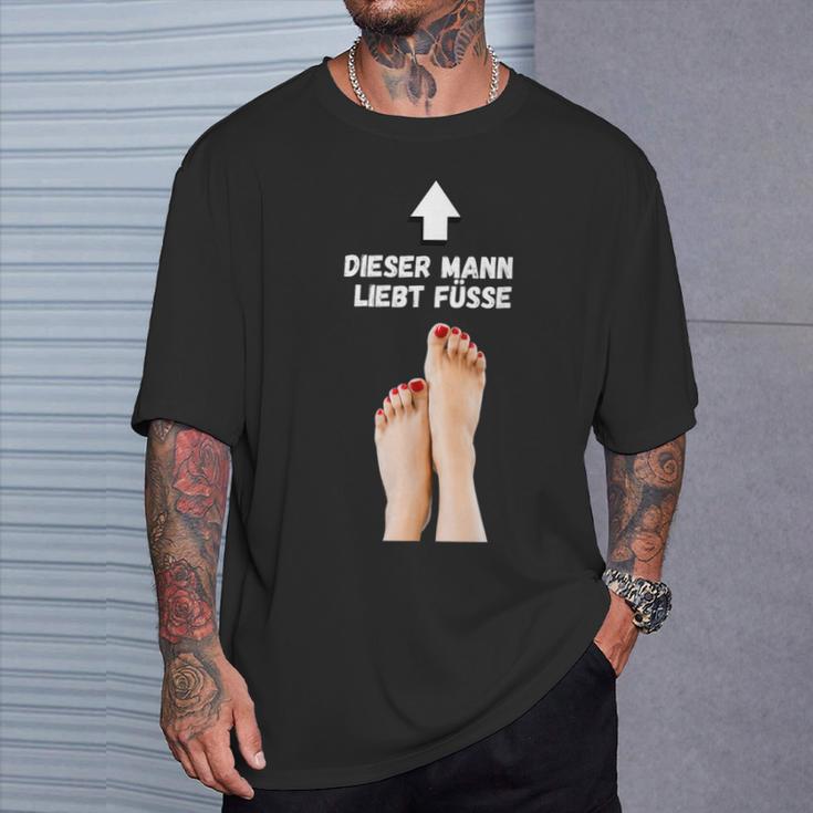 Dieser Mann Liebt Füße Fußfetisch Für Mann T-Shirt Geschenke für Ihn