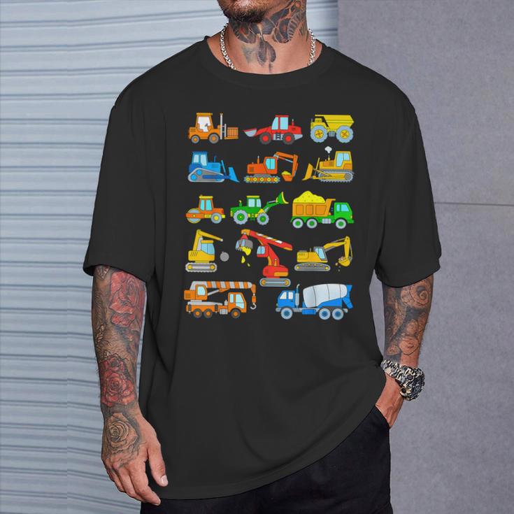 Digger Boy Fahrzeuge Baustelle Kinder T-Shirt Geschenke für Ihn