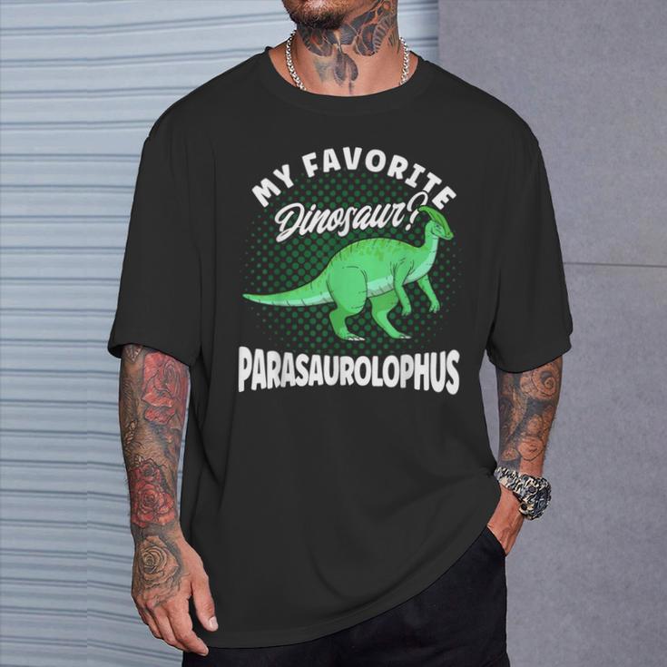 Dinosaur My Favourite Dinosaur Parasaurolophus T-Shirt Geschenke für Ihn