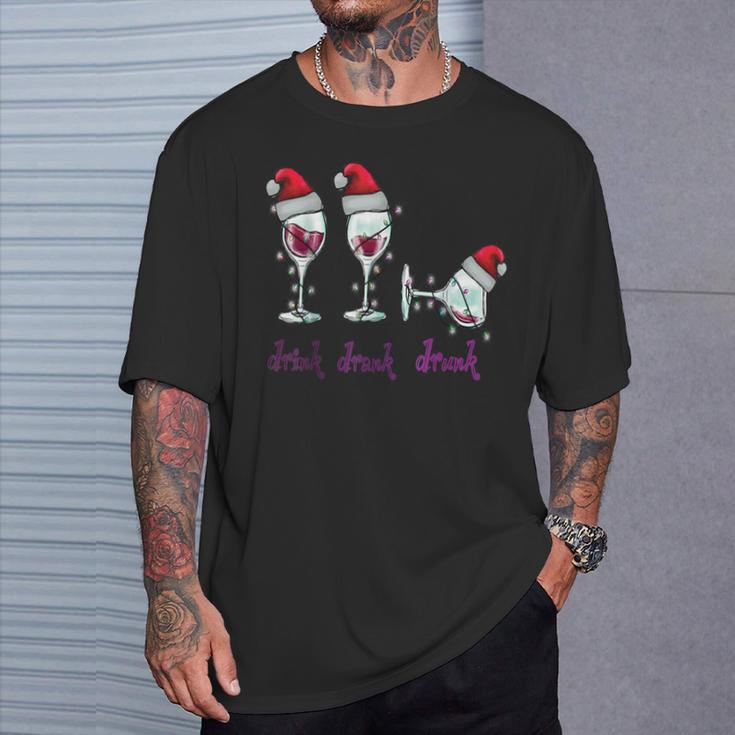 Drink Drank Drunk T-Shirt Geschenke für Ihn