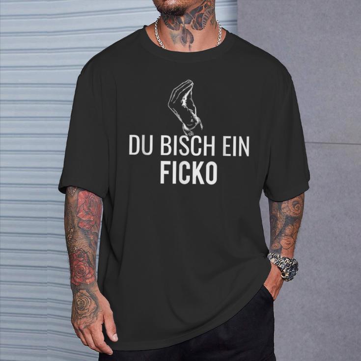 Du Ficko Lohn Italia Workelvet Gesture T-Shirt Geschenke für Ihn