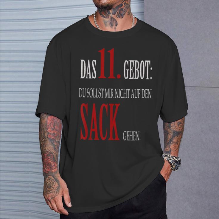 Du Sollst Mir Nicht Auf Den Sack Gehen 11 Commandment T-Shirt Geschenke für Ihn