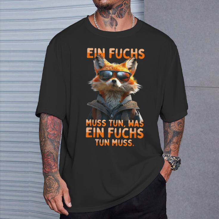 Ein Fuchs Muss Tun Was Fuchs Don Muss Füchse T-Shirt Geschenke für Ihn