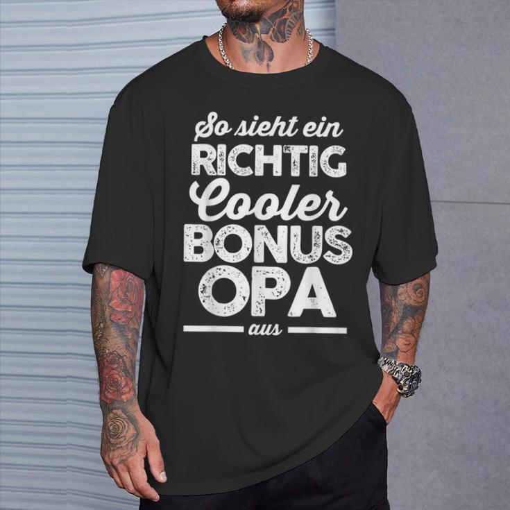 Ein Richtig Cool Bonus Grandpa Bonus Grandpa Family S T-Shirt Geschenke für Ihn