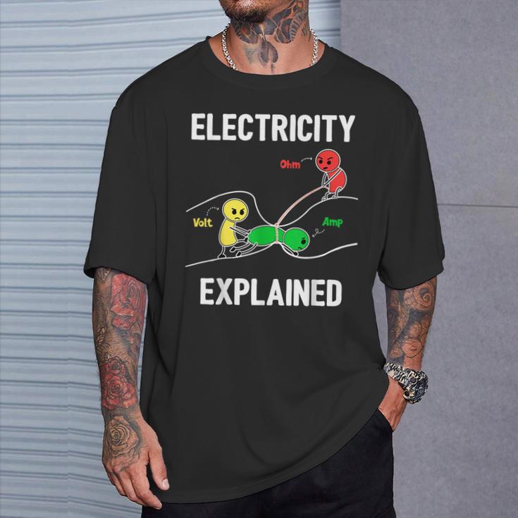 Electrician Ohmolt Amp Electrician T-Shirt Geschenke für Ihn