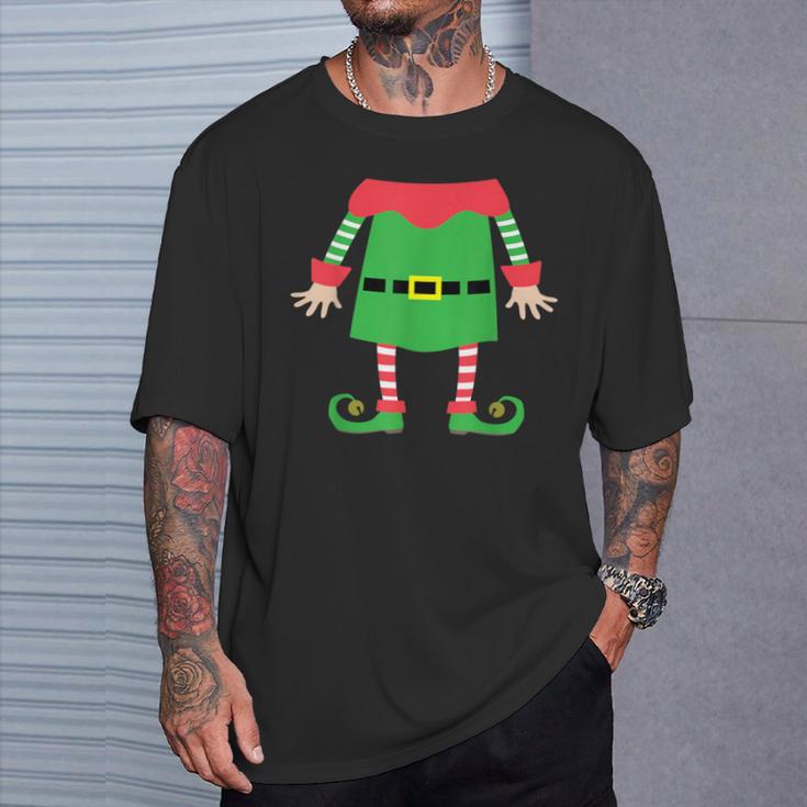 Elf Kostüm Wichtel Weihnachtself Lustige Weihnachten T-Shirt Geschenke für Ihn