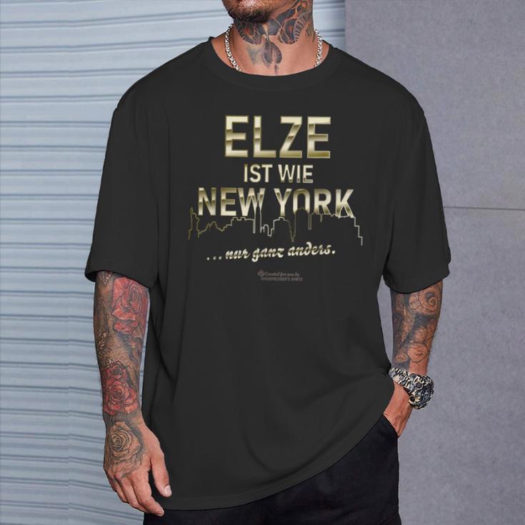 Elze Ist Wie New York Nur Ganz Anders Elze T-Shirt Geschenke für Ihn