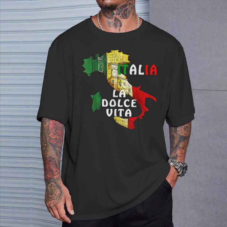 Entdecke Italien Liebe Für Essen Kultur Geschichte Italien T-Shirt Geschenke für Ihn