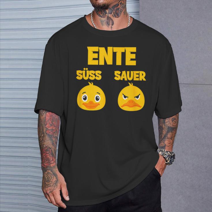 Ente Süß Sauer Lustig Witzig Koch Landwirt T-Shirt Geschenke für Ihn