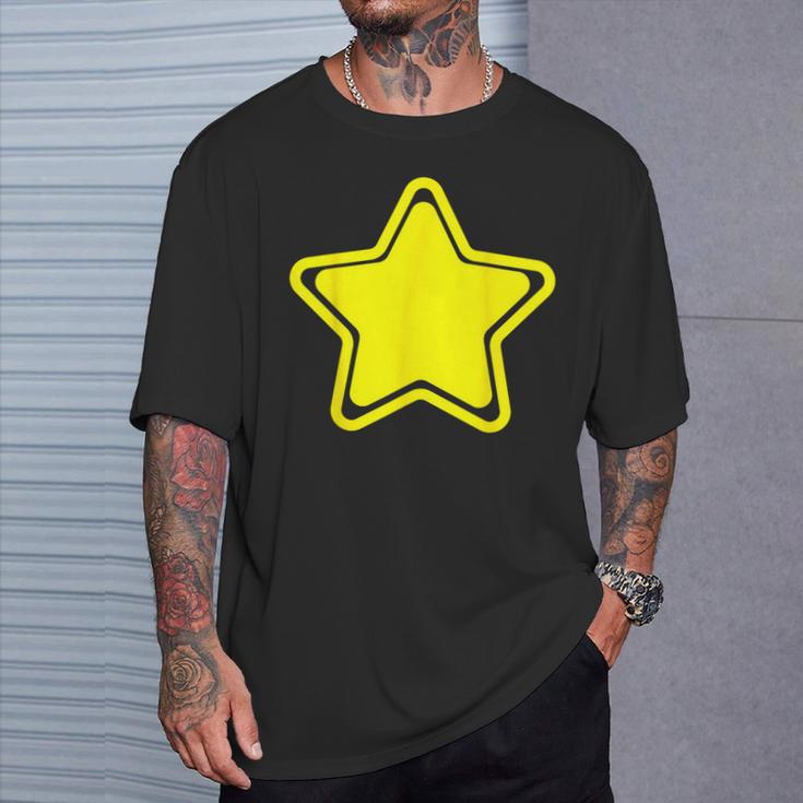 Estrella Amarilla Grande Con Borde Estrella Amarilla Camiseta unisex Regalos para él