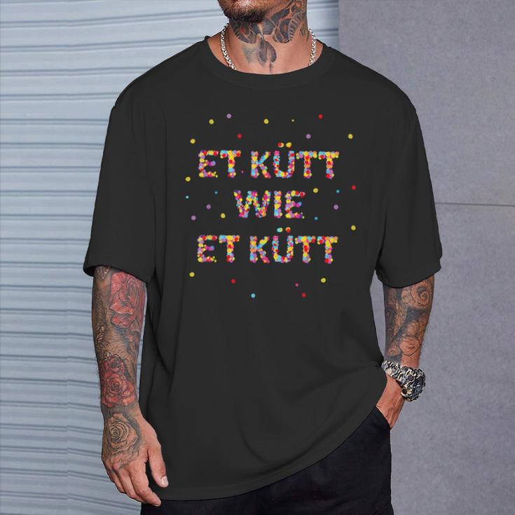 Et Kütt Wie Et Kütt Carnival Confetti Costume Outfit T-Shirt Geschenke für Ihn