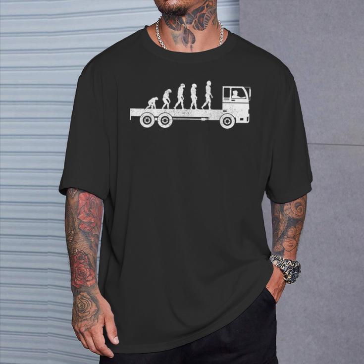 Evolution Truck Driver T-Shirt Geschenke für Ihn