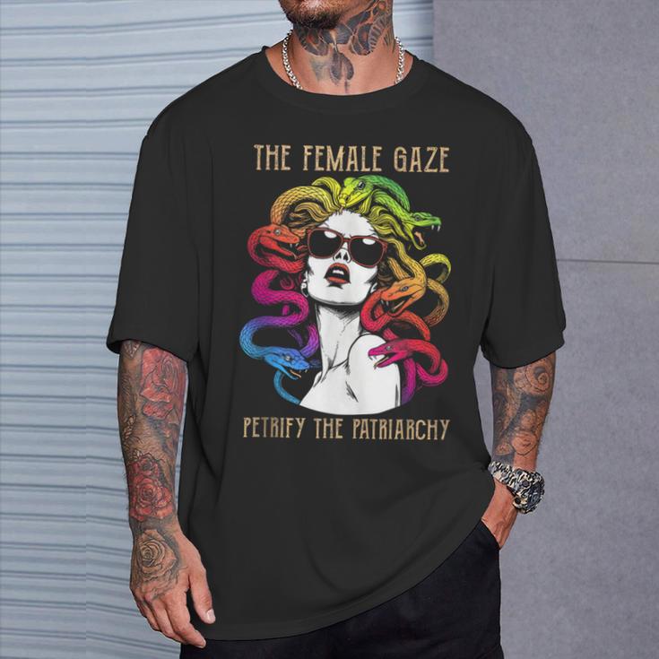 Débardeur Féministe « The Female Look Petrify The Patriarchy » – Coupe Classique, Manches Doubles Ourlées – Léger Débardeur Féministe « The Female Look Petrify The Patriarchy » – Coupe Classique, Manches Doubles Ourlées – Léger