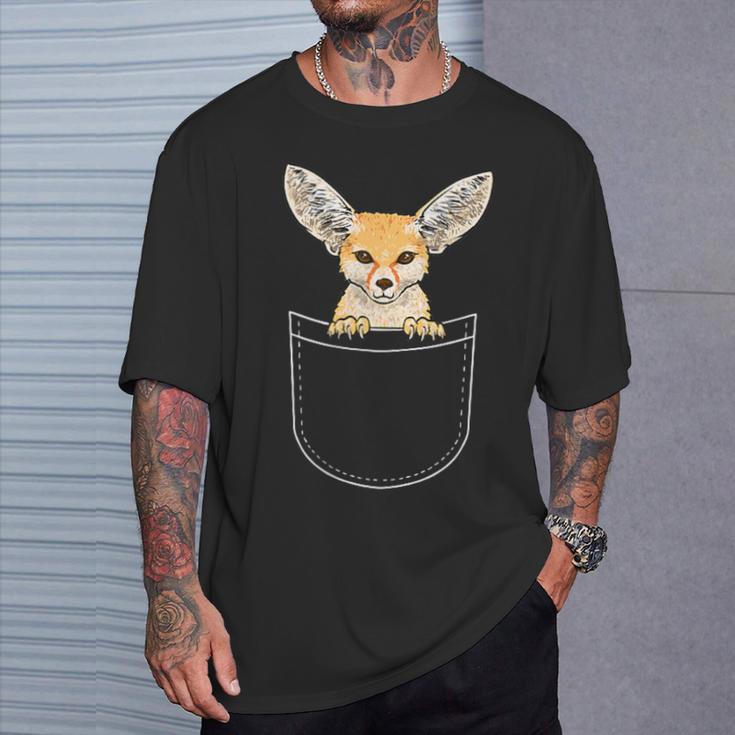 Fennek Fox Fennec Fox Desert Fox T-Shirt Geschenke für Ihn