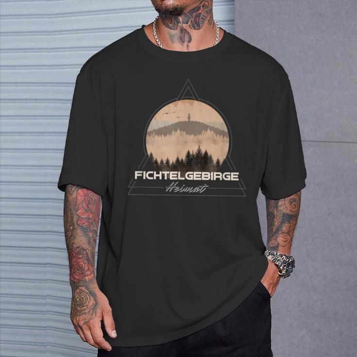 Fichtelgebirge Heimat Schneeberg Ochsenkopf Kösseine T-Shirt Geschenke für Ihn