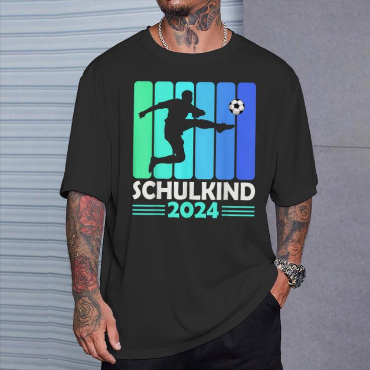 First Day Of School Schulkind 2024 Schulanfang Junge Fussball T-Shirt Geschenke für Ihn