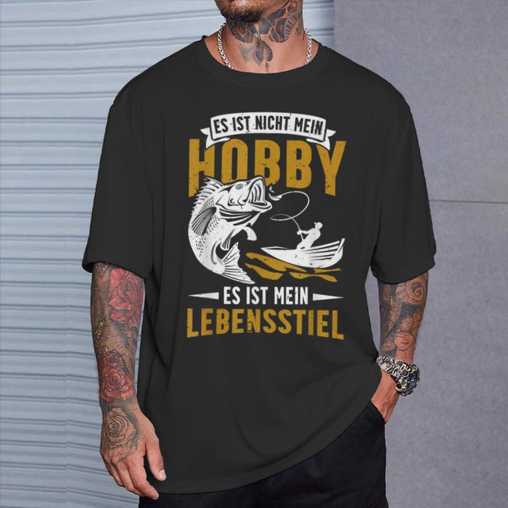 Fishing Ist Mein Lebenstiel Angeling Ist My Lebenstiel T-Shirt Geschenke für Ihn