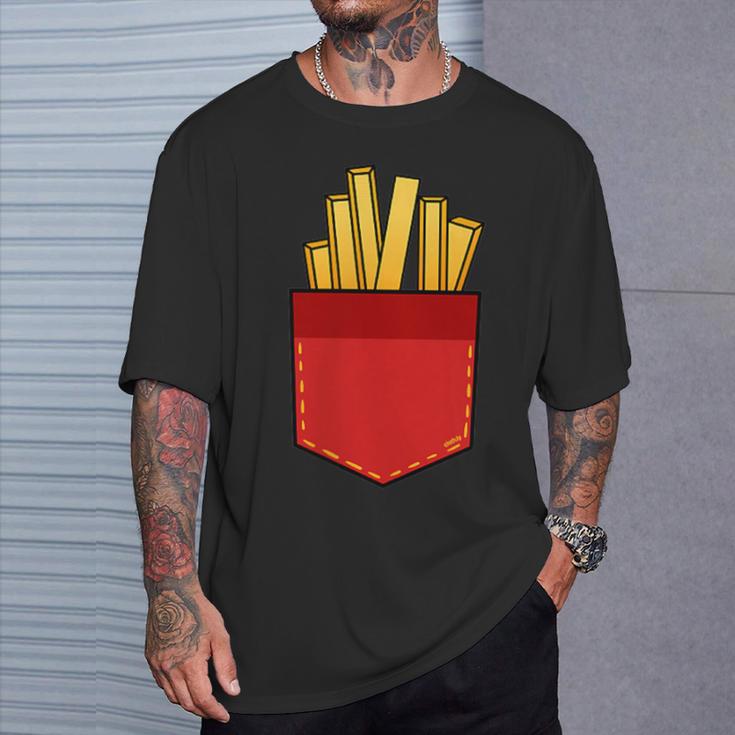 Fommes French Fries Fritten In My Bag T-Shirt Geschenke für Ihn