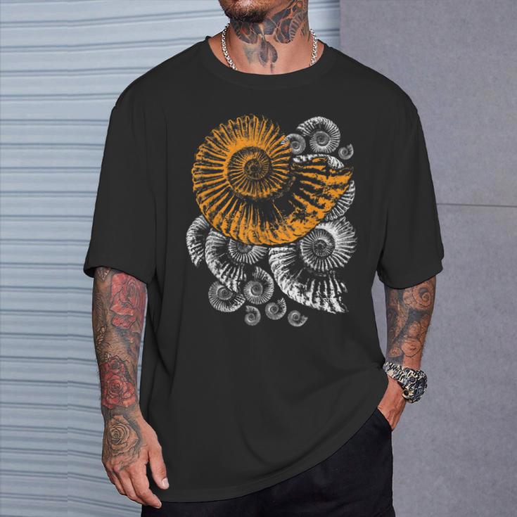 Fossil Paleontologist Ammonite T-Shirt Geschenke für Ihn