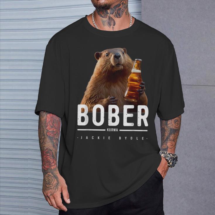 Bober Bóbr Kurwa Polska Kurwa Bober T-Shirt Geschenke für Ihn