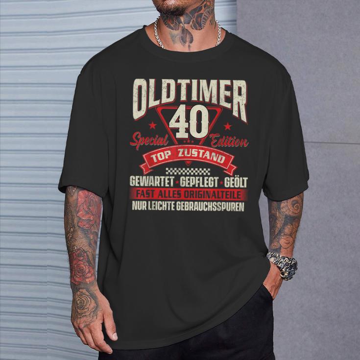 Oldtimer 40 Jahre Birthday T-Shirt Geschenke für Ihn