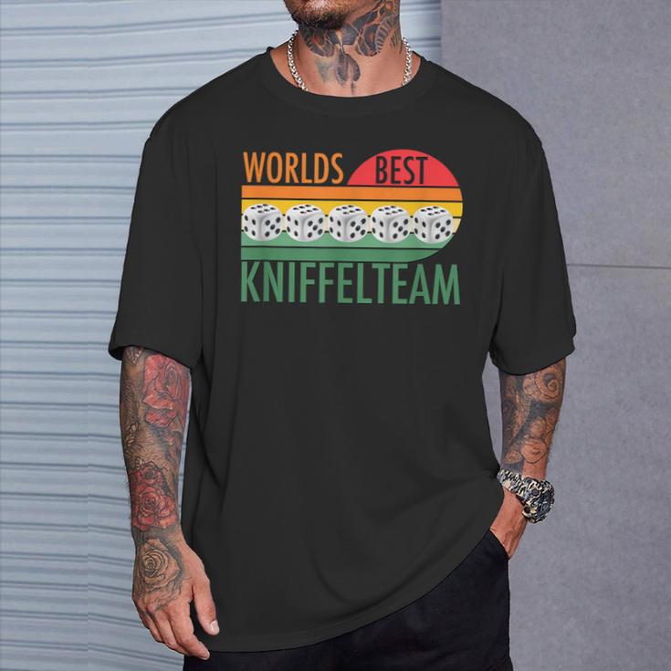 Retro Graphic For Teamintage Kniffel S T-Shirt Geschenke für Ihn