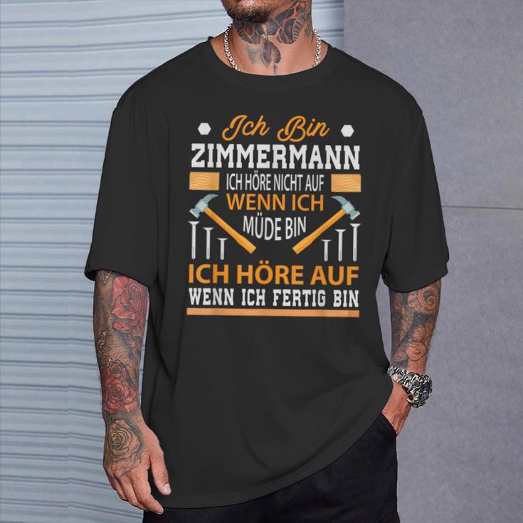 Slogan Zimmermann Idea For Craftsmen T-Shirt Geschenke für Ihn