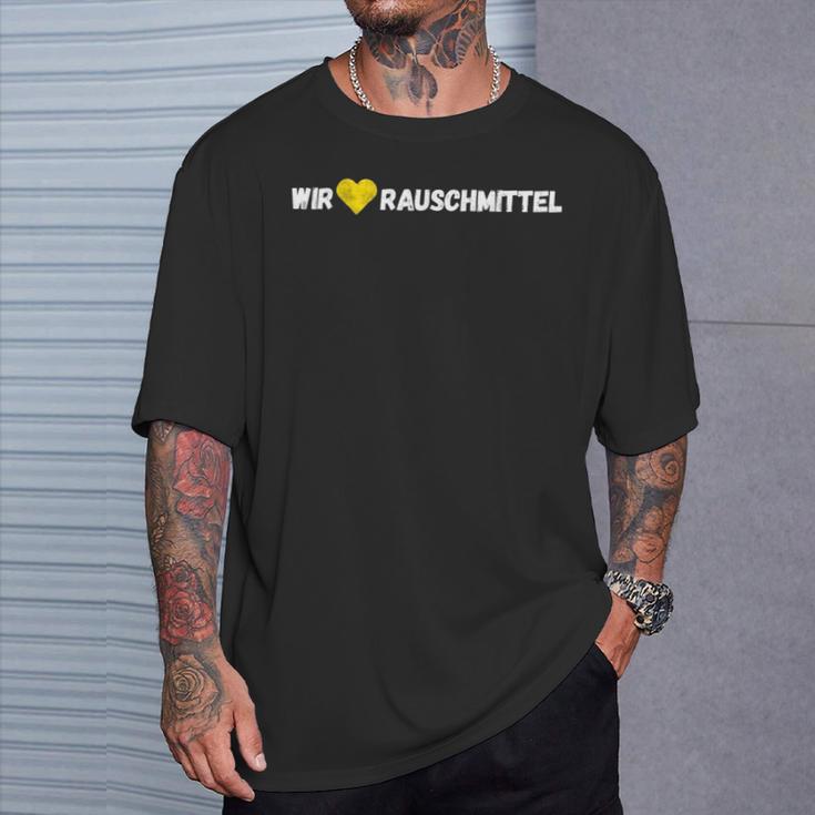 Wir Lieben Rauschmittel T-Shirt Geschenke für Ihn