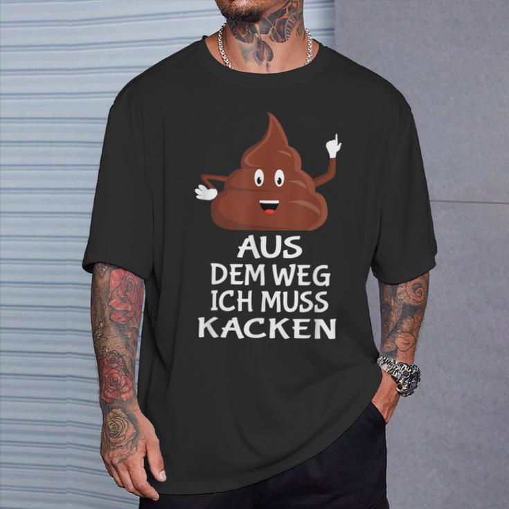 Furzen Pupsen Aus Dem Weg Ich Muss Kacken T-Shirt Geschenke für Ihn