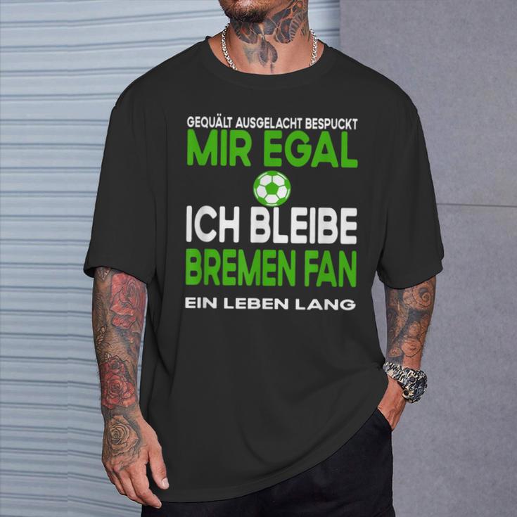 Fußball Fußballfan Aus Bremen Sport Hobbyerein Casual T-Shirt Geschenke für Ihn