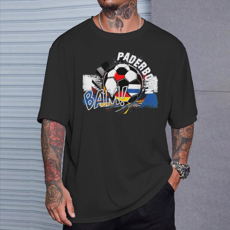 Fussball Ist Leben Paderborn Fan T-Shirt Geschenke für Ihn