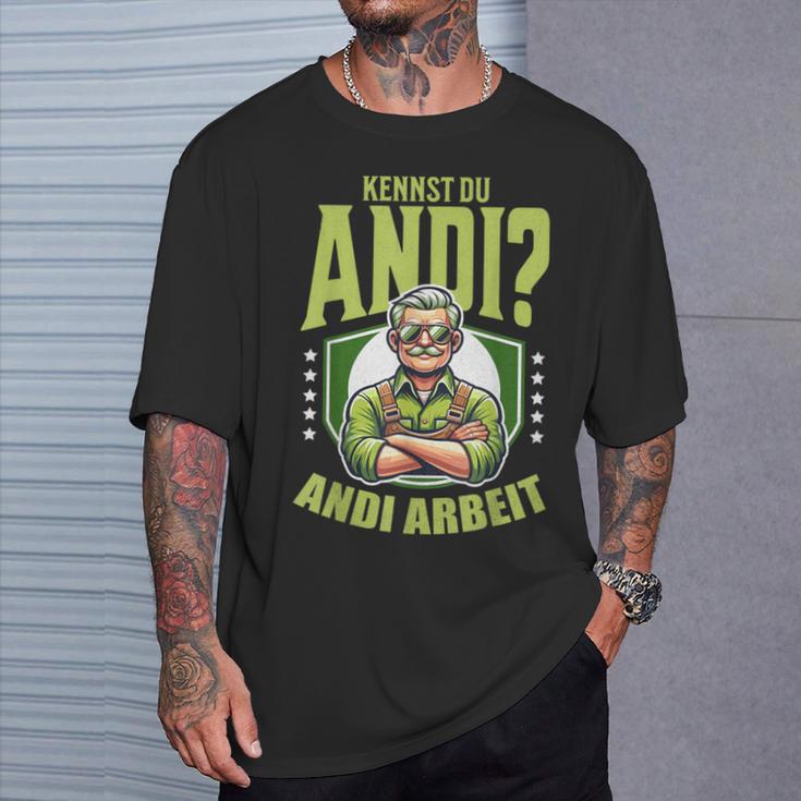 Gardener Farmer Kennst Du Andi Andi Work Sayings T-Shirt Geschenke für Ihn