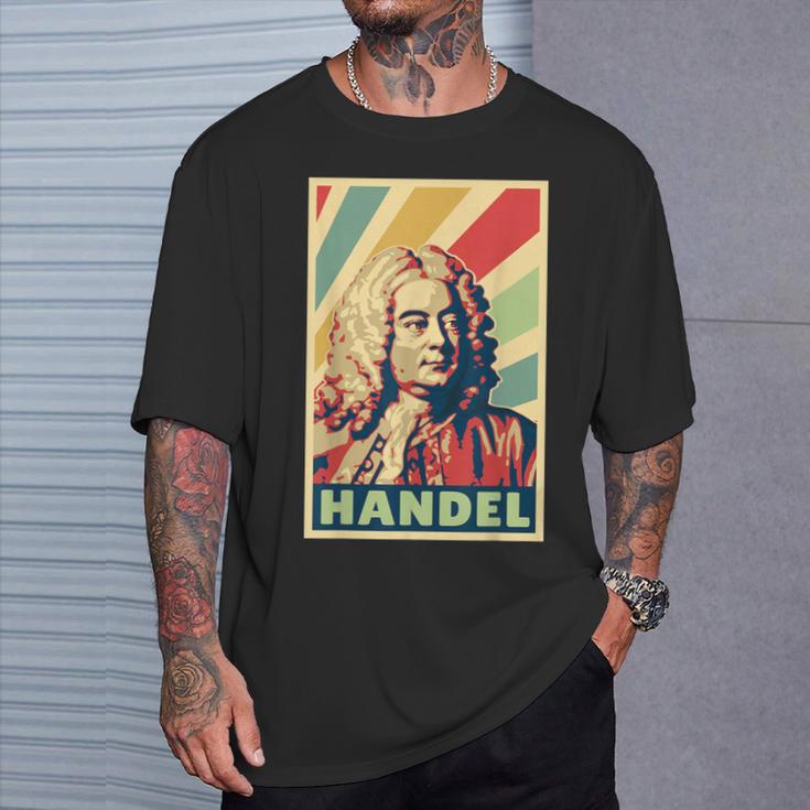 Georg Friedrich Händelintage Colours T-Shirt Geschenke für Ihn